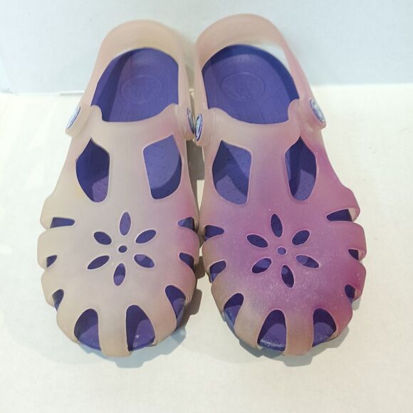 Crocs Chameleons Shirley Mary Janes Shoes-Size 3-Color Changing-Jelly-Purple - Picture 10 of 10